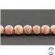 Perles en rhodochrosite d'Argentine - Rondes/8.5mm - Grade AB