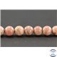 Perles en rhodochrosite d'Argentine - Rondes/8.5mm - Grade AB