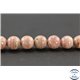 Perles en rhodochrosite d'Argentine - Rondes/8.5mm - Grade AB