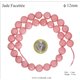 Perles semi précieuses en Jade - Ronde/12 mm - Rose