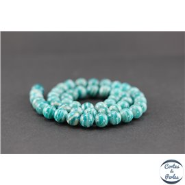 Perles en amazonite de Russie - Rondes/8mm - Grade A