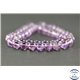 Perles semi précieuses en améthyste light - Ronde/8 mm - Grade A