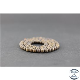 Perles dépolies en bronzite - Rondes/4.5mm