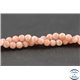Perles en rhodochrosite d'Argentine - Ronde/3,5 mm - Grade A