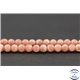 Perles en rhodochrosite d'Argentine - Ronde/3,5 mm - Grade A