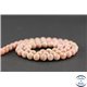 Perles en rhodochrosite d'Argentine - Rondes/6mm - Grade AB