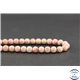 Perles en rhodochrosite d'Argentine - Rondes/6mm - Grade AB