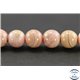 Perles en rhodochrosite d'Argentine - Rondes/6mm - Grade AB