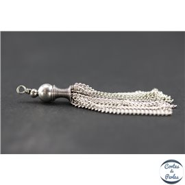 Apprêts pompons - 48 mm - Argenté
