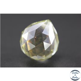 Lot de 3 pendentifs en cristal - Gouttes/21 mm - Jonquille