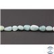 Perles semi précieuses en amazonite - Nuggets/5-10 mm - Aquamarine light