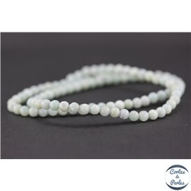 Perles en amazonite - Rondes/4 mm - Grade A+