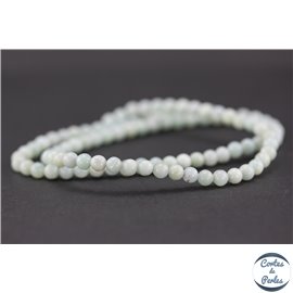 Perles semi précieuses en amazonite - Rondes/4 mm - Turquoise light - Grade AA