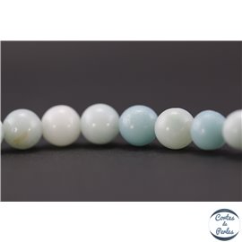 Perles en amazonite - Rondes/6mm - Grade A