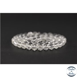 Perles en cristal de roche - Rondes/6mm - Grade A