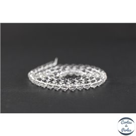 Perles en cristal de roche - Rondes/6mm - Grade AA