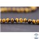 Perles en oeil de tigre - Ronde/4 mm - Grade A