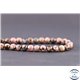 Perles facettées en rhodonite - Ronde/6 mm