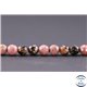 Perles facettées en rhodonite - Ronde/6 mm