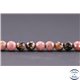 Perles facettées en rhodonite - Ronde/6 mm