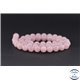 Perles en quartz rose de Madagascar - Ronde/8 mm - Grade AB