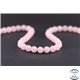 Perles en quartz rose de Madagascar - Ronde/8 mm - Grade AB