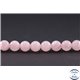 Perles en quartz rose de Madagascar - Ronde/8 mm - Grade AB