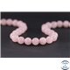 Perles en quartz rose de Madagascar - Ronde/10 mm - Grade AB