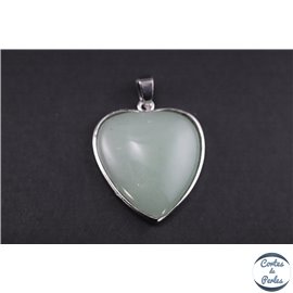 Pendentifs en aventurine - Coeur/36 mm