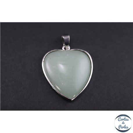 Pendentifs en aventurine - Coeur/36 mm