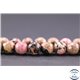 Perles facettées en rhodonite - Ronde/8 mm