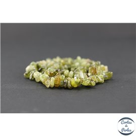 Perles en grenat vert - Chips/5-12 mm