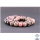 Perles facettées en rhodonite - Ronde/10 mm