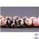 Perles facettées en rhodonite - Ronde/10 mm