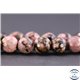 Perles facettées en rhodonite - Ronde/10 mm