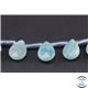 Perles facettées en amazonite - Gouttes/13mm