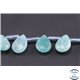 Perles facettées en amazonite - Gouttes/13mm