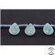 Perles facettées en amazonite - Gouttes/13mm