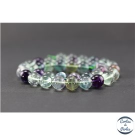 Perles en fluorite - Ronde/10 mm - Grade A