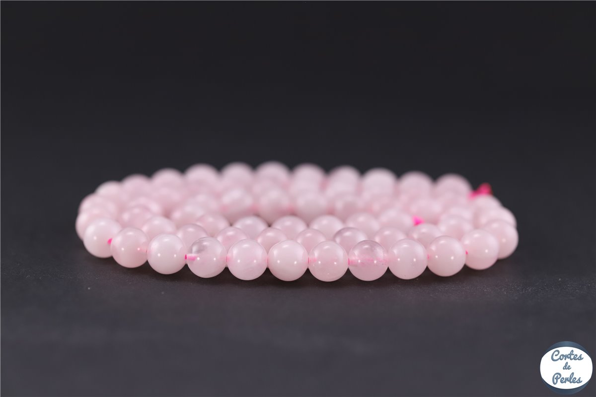 SUNNYCLUE 200 Perle Di Quarzo Rosa 6mm - Kit Fai Da Te Con Filo Elastico E Contenitore Per Gioielli
