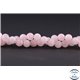 Perles en quartz rose de Madagascar - Ronde/6 mm - Grade AB