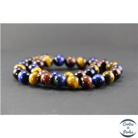 Perles en oeil de tigre - Rondes/12mm - Grade A