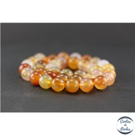 Perles en cornaline - Ronde/10 mm