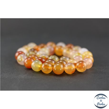 Perles en cornaline - Ronde/10 mm