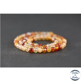 Perles en cornaline - Rondes/4 mm