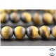 Perles dépolies en oeil de tigre - Ronde/10 mm