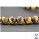 Perles dépolies en oeil de tigre - Ronde/8 mm