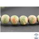 Perles dépolies en unakite - Ronde/10 mm