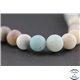 Perles dépolies en amazonite - Ronde/12 mm