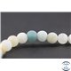 Perles dépolies en amazonite - Ronde/6 mm